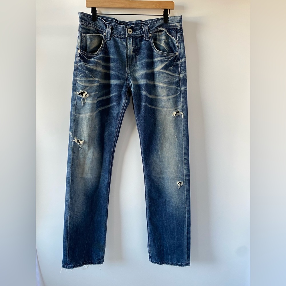 Takeshy Kurosawa x Pendium Distressed Italian Denim Jeans Men’s 33